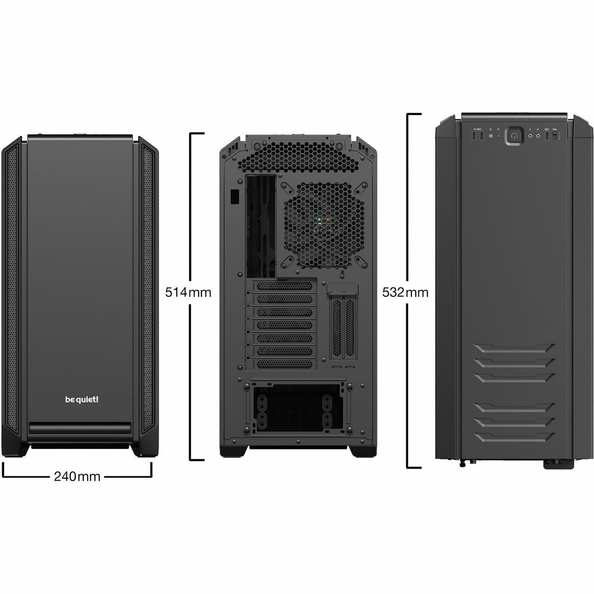 Case computer desktop ATX Be Quiet! BG026 Nero